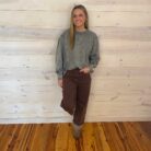 Halo Washed French Terry Exposed Seam Sweatshirt