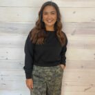 Scuba Cropped Boat Neck Pullover