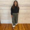 Lace Tulip Washed Camo Relaxed Fit Jean