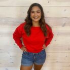Scuba Cropped Boat Neck Pullover